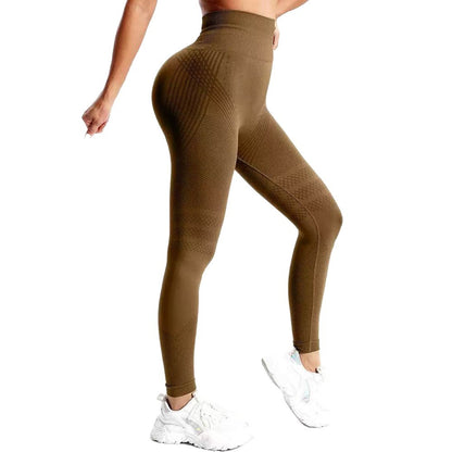 Cross-Border Popular Fitness Pants for Women, Peach Butt Lift, Tight-Fitting Yoga Pants, Quick-Drying Training Running Yoga Pants, Autumn and Winter - image 5