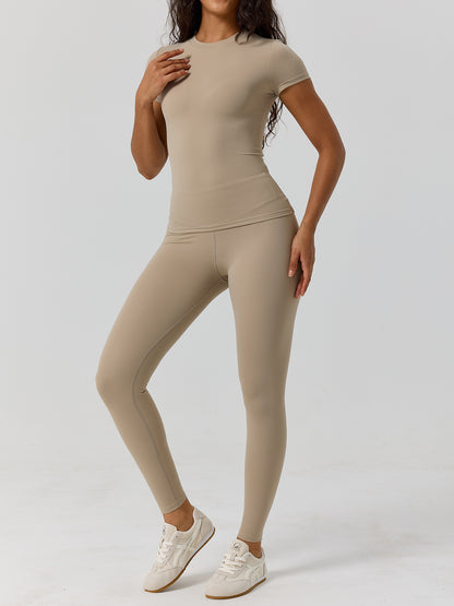8455 Cross-Border Popular Yoga Clothing Women's Suit Two-Piece High-End Quick-Drying Fitness Clothing Women's Sports Yoga Suit - image 4