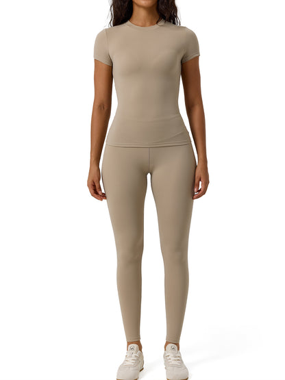 8455 Cross-Border Popular Yoga Clothing Women's Suit Two-Piece High-End Quick-Drying Fitness Clothing Women's Sports Yoga Suit - image 5