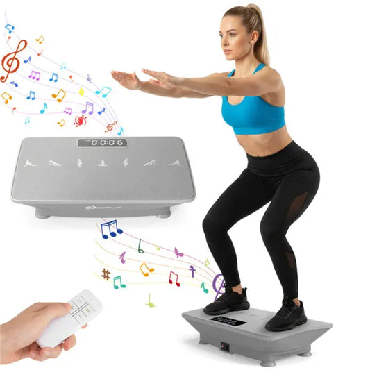 Gray Full Body Vibration Plate Exercise