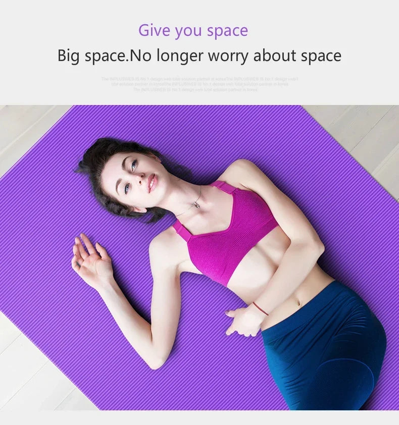 185*90cm Enlarged Yoga Mat 15mm