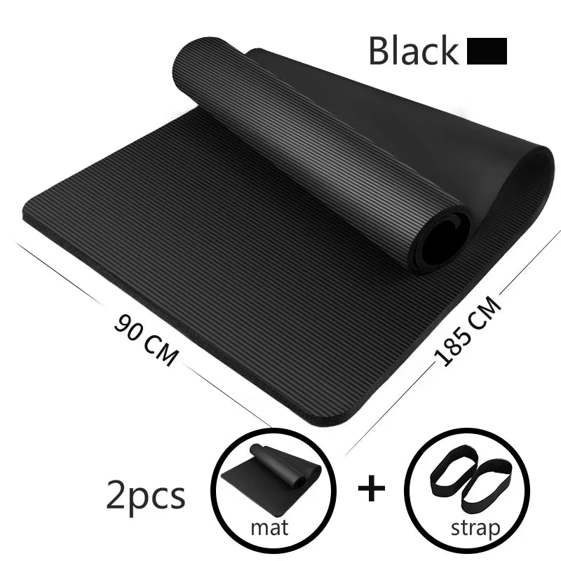 185*90cm Enlarged Yoga Mat 15mm