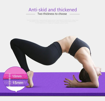 185*90cm Enlarged Yoga Mat 15mm