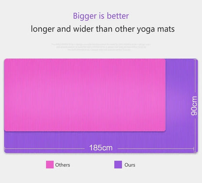 185*90cm Enlarged Yoga Mat 15mm