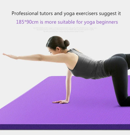 185*90cm Enlarged Yoga Mat 15mm