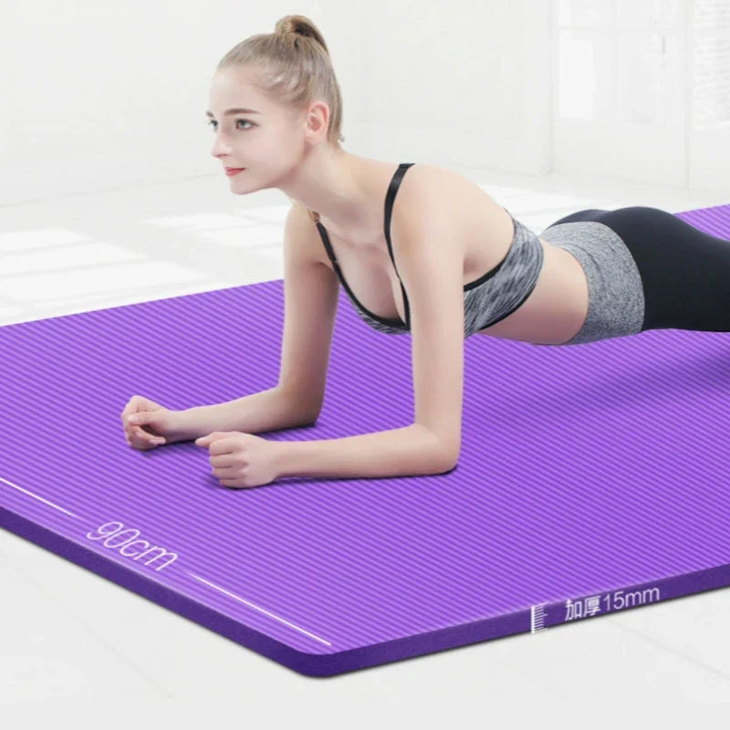 185*90cm Enlarged Yoga Mat 15mm