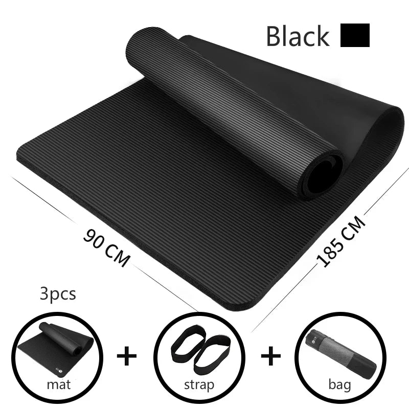 185*90cm Enlarged Yoga Mat 15mm