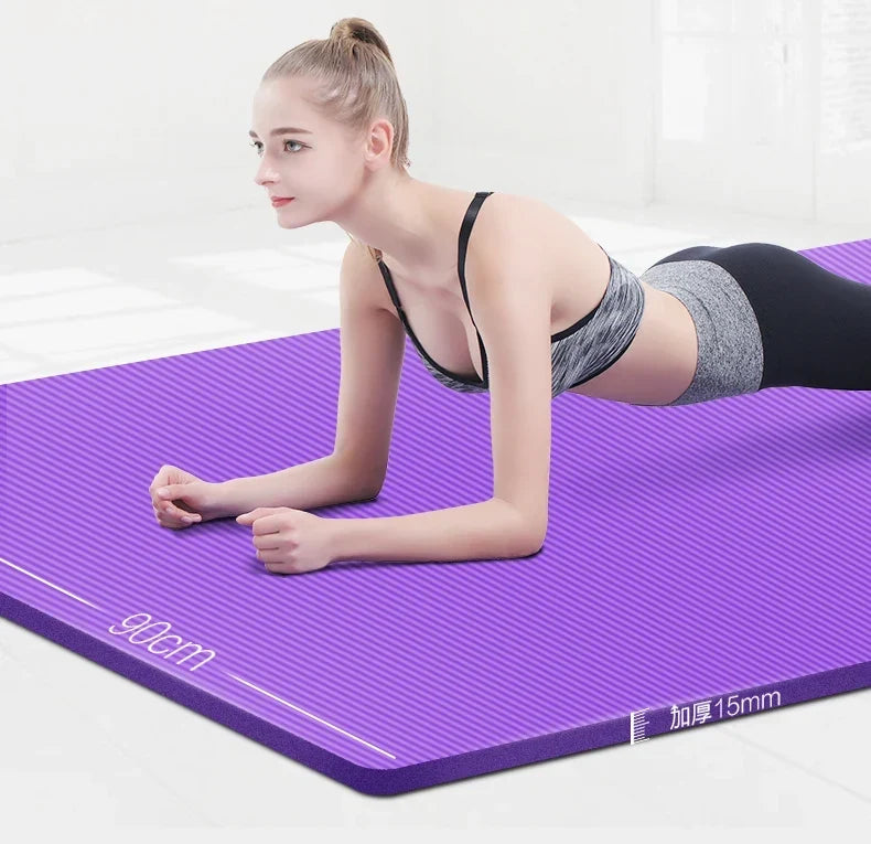 185*90cm Enlarged Yoga Mat 15mm
