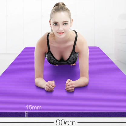 185*90cm Enlarged Yoga Mat 15mm