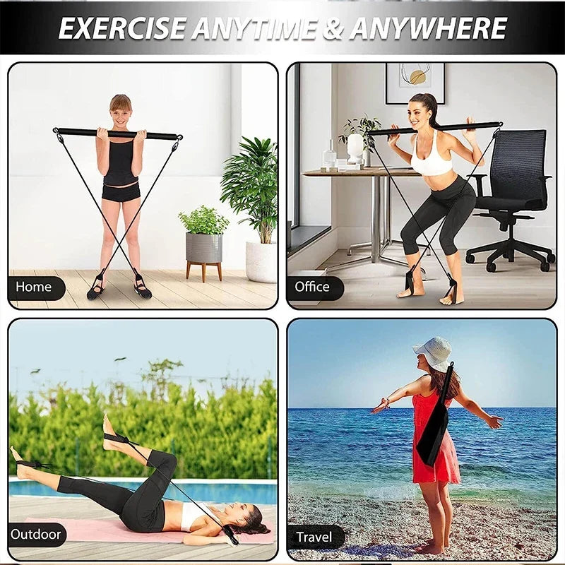 Splicing Portable Pilates Bar Yoga Pole