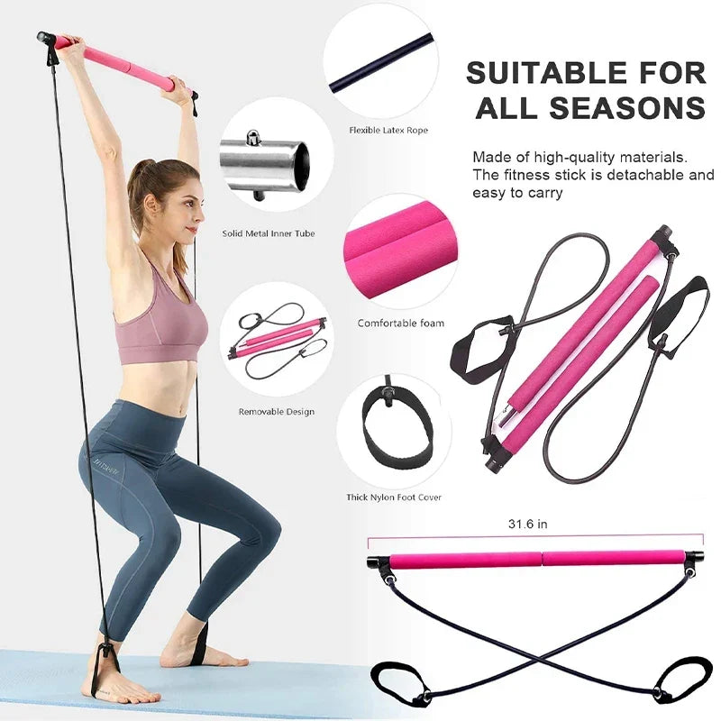 Splicing Portable Pilates Bar Yoga Pole