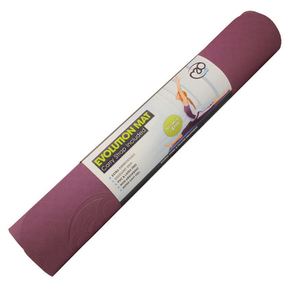 Evolution Yoga Mat 4mm with Carry String