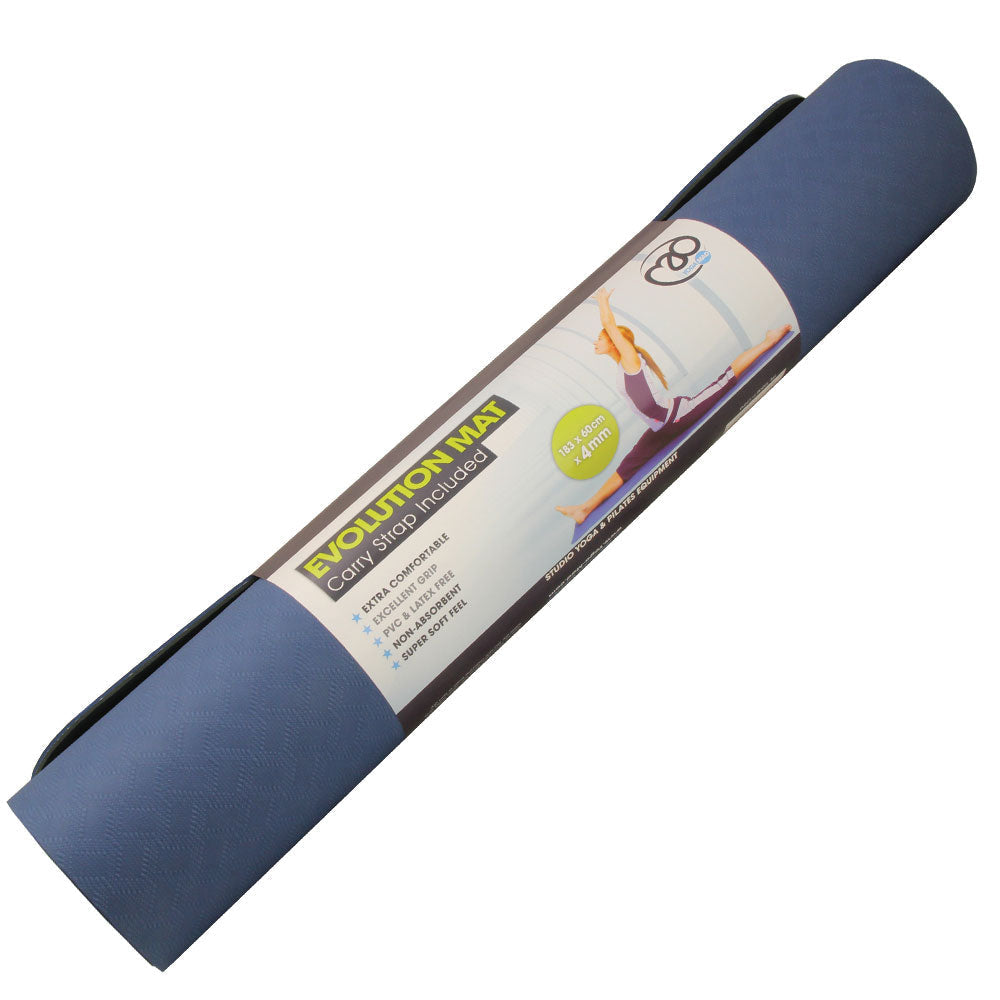 Evolution Yoga Mat 4mm with Carry String