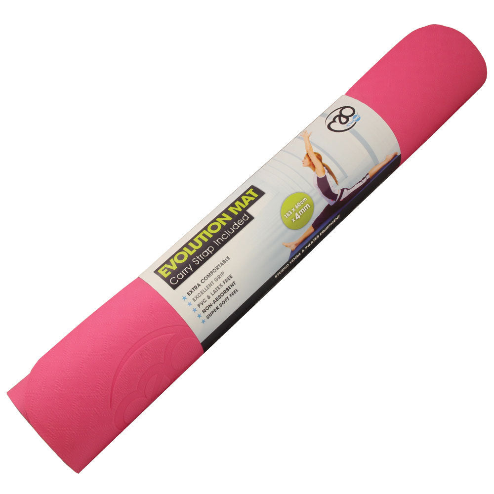 Evolution Yoga Mat 4mm with Carry String