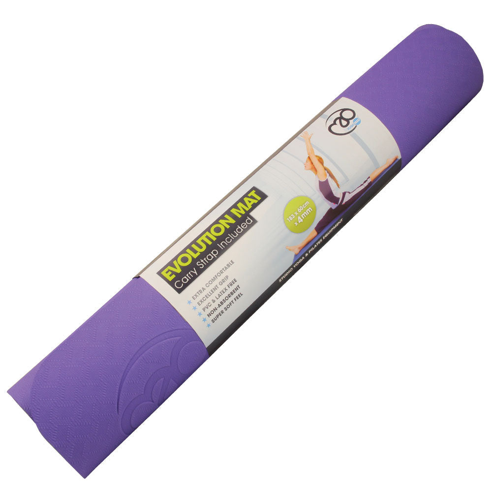 Evolution Yoga Mat 4mm with Carry String