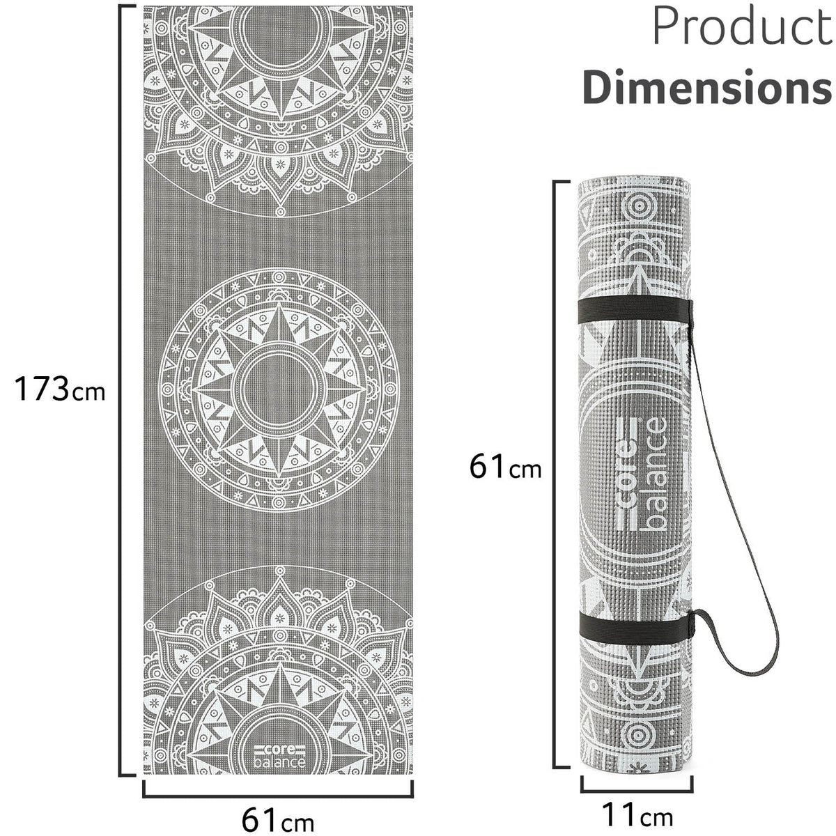 Core Balance Yoga Mat - Non Slip
