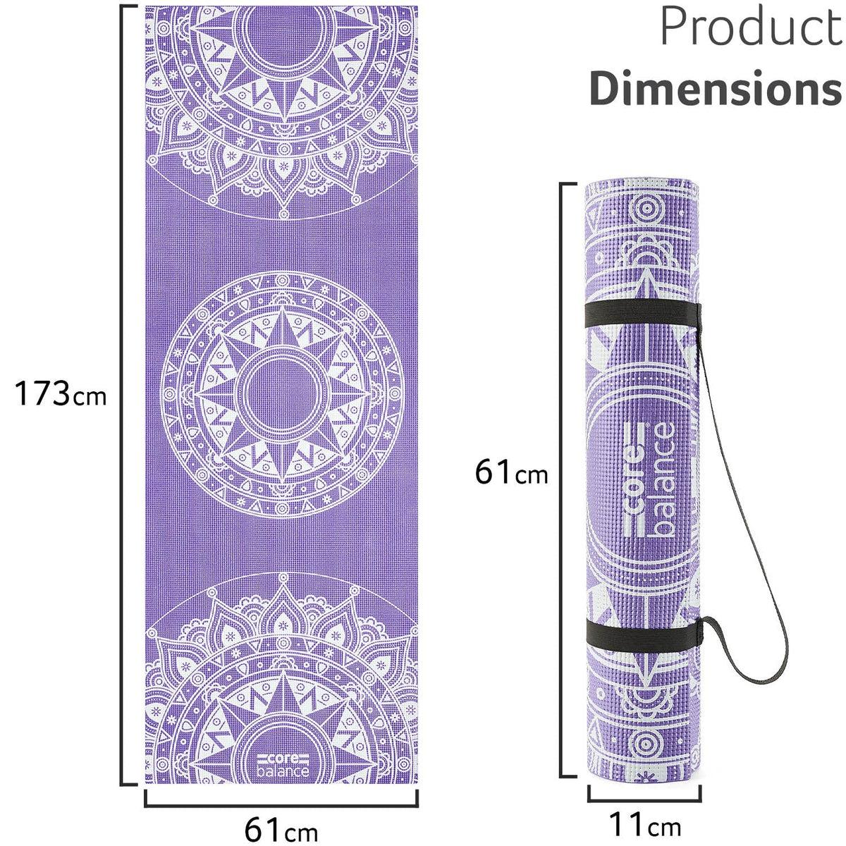 Core Balance Yoga Mat - Non Slip