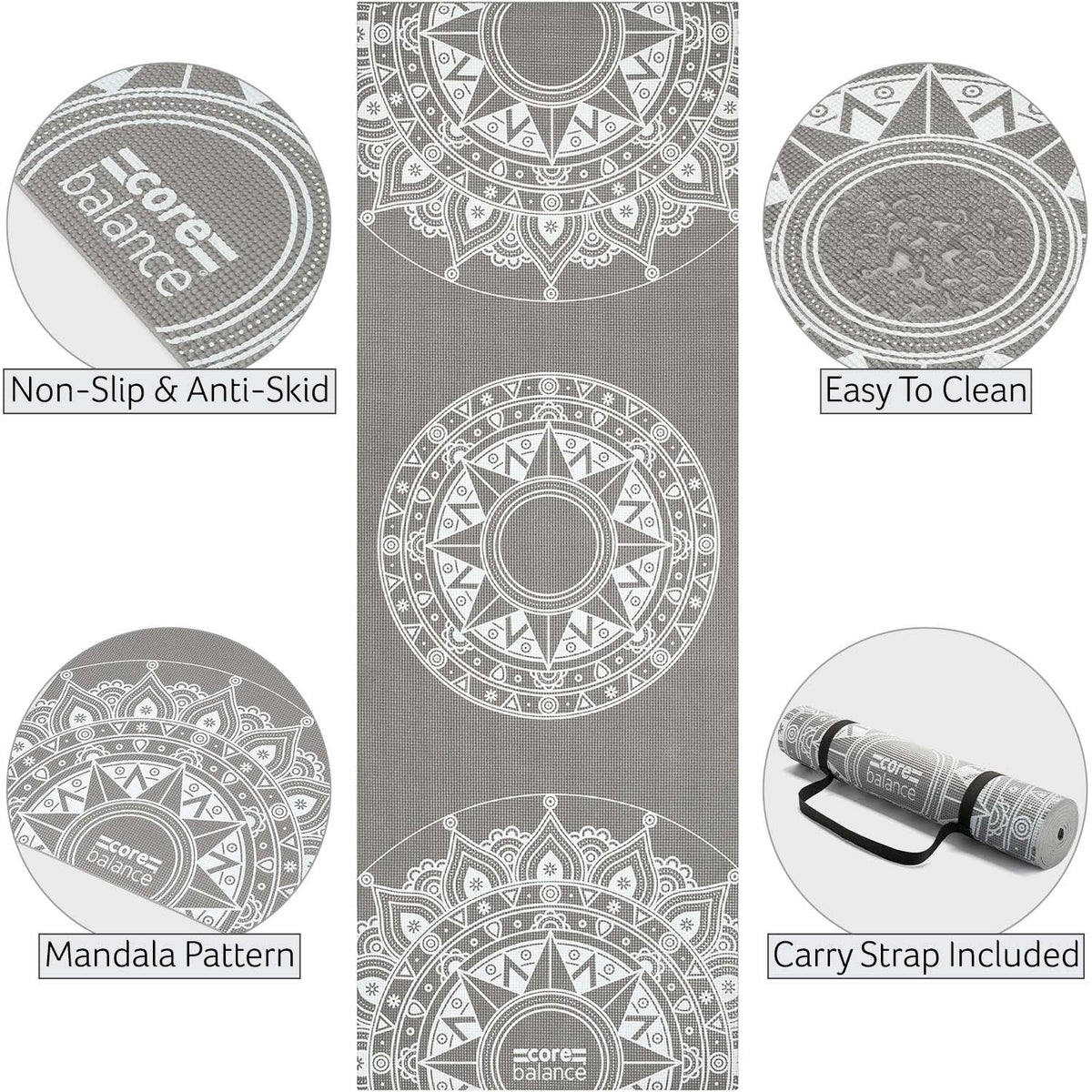 Core Balance Yoga Mat - Non Slip
