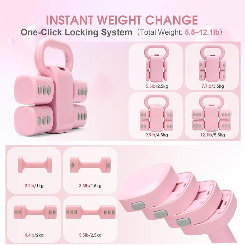 Hex Dumbbell Pair
