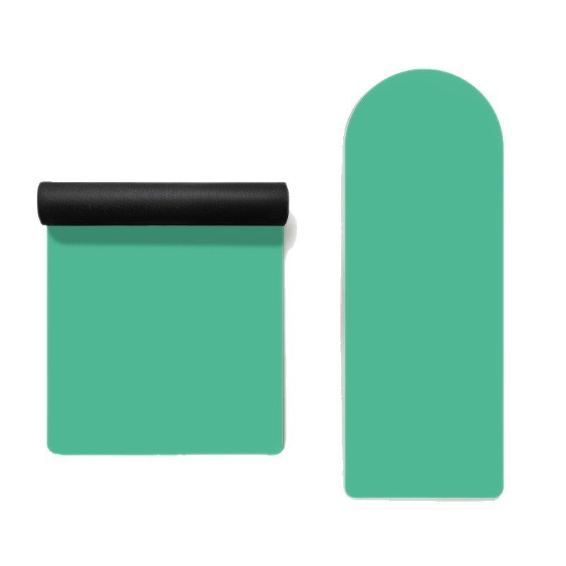 Solid-color Semi-circular PU Rubber Yoga Mat For Home Use