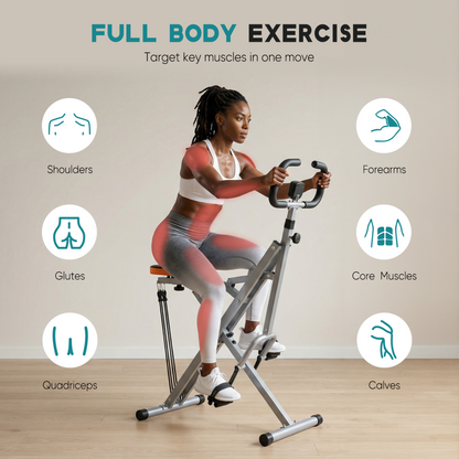Compact Squat & Row Training Machine