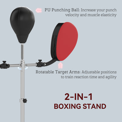 Boxing Bag with Stand Adjustable Height