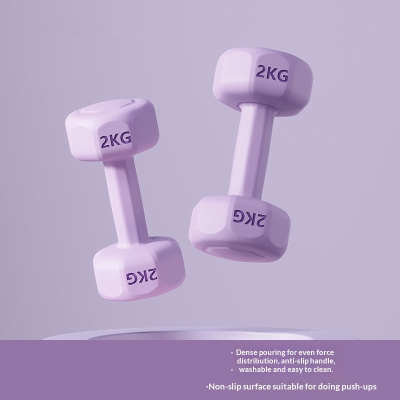 Rubber-coated Dumbbell Pair
