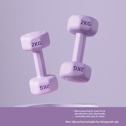 Rubber-coated Dumbbell Pair
