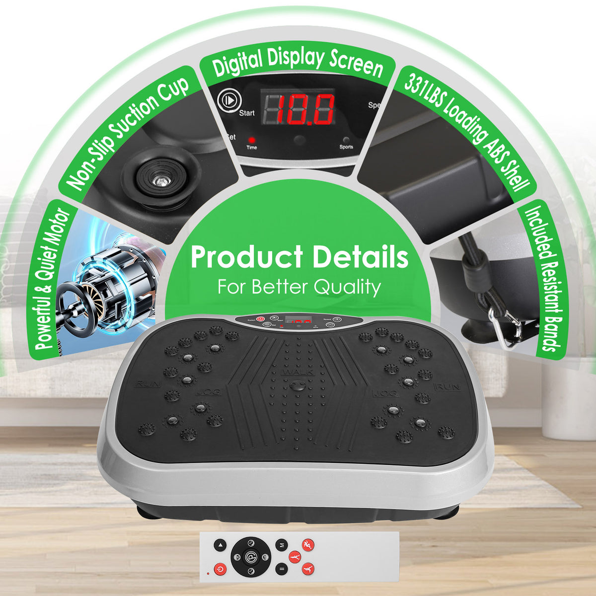 1pc Vibration Exercise Machine with Resistant