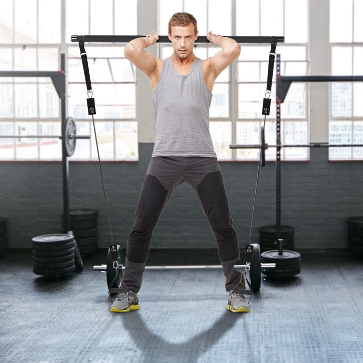 Pilates Bar with Resistance Bands Kit