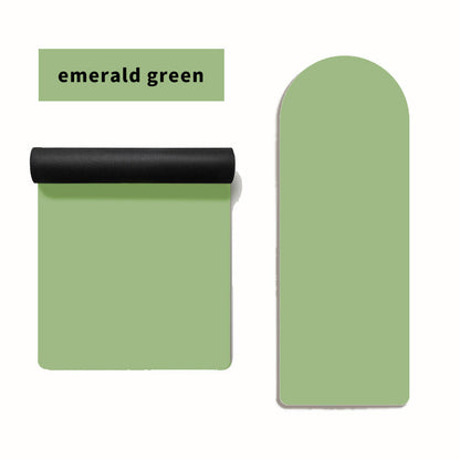 Solid-color Semi-circular PU Rubber Yoga Mat For Home Use