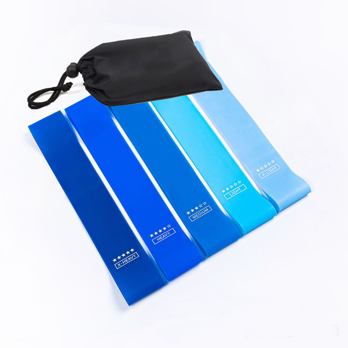 Gradient Blue Resistance Bands