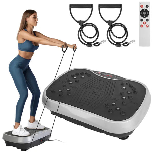 Vibration Exercise Machine with Resistant Bands