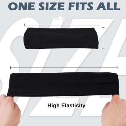 5-Piece Women's Anti-Slip Sports Sweat-Absorbing Headbands Elastic Yoga…