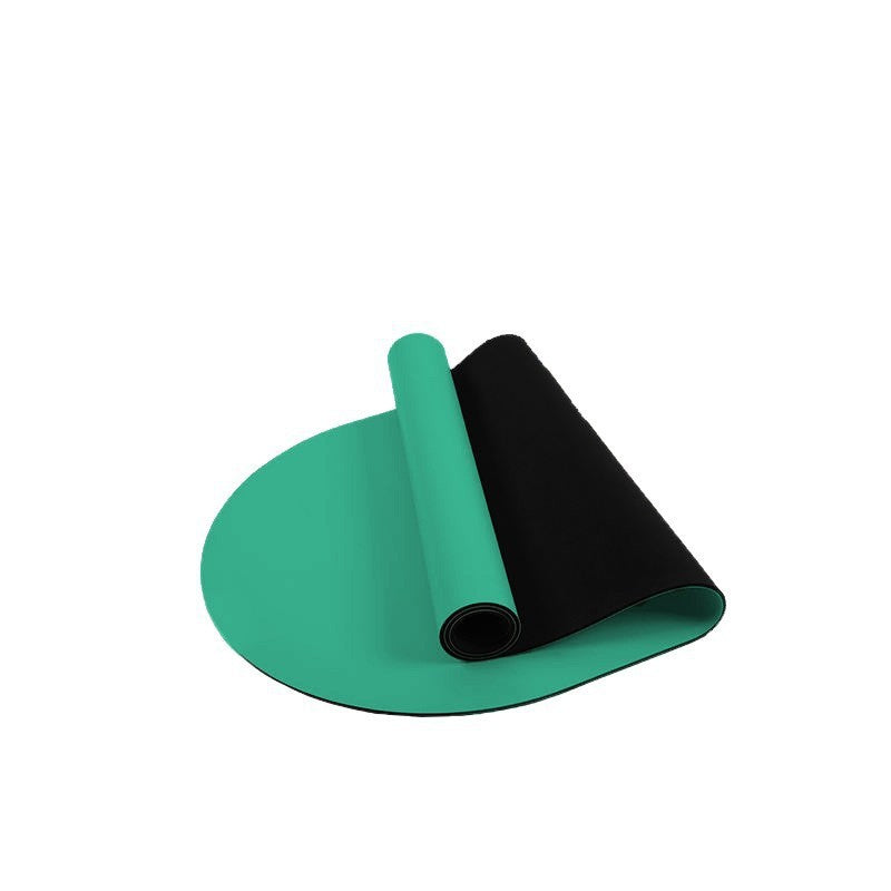 Solid-color Semi-circular PU Rubber Yoga Mat For Home Use