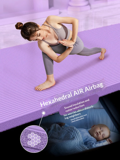 Yoga Mat For Beginners Non-Slip Shock-Absorbing