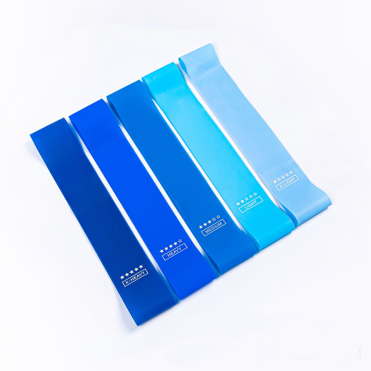 Gradient Blue Resistance Bands