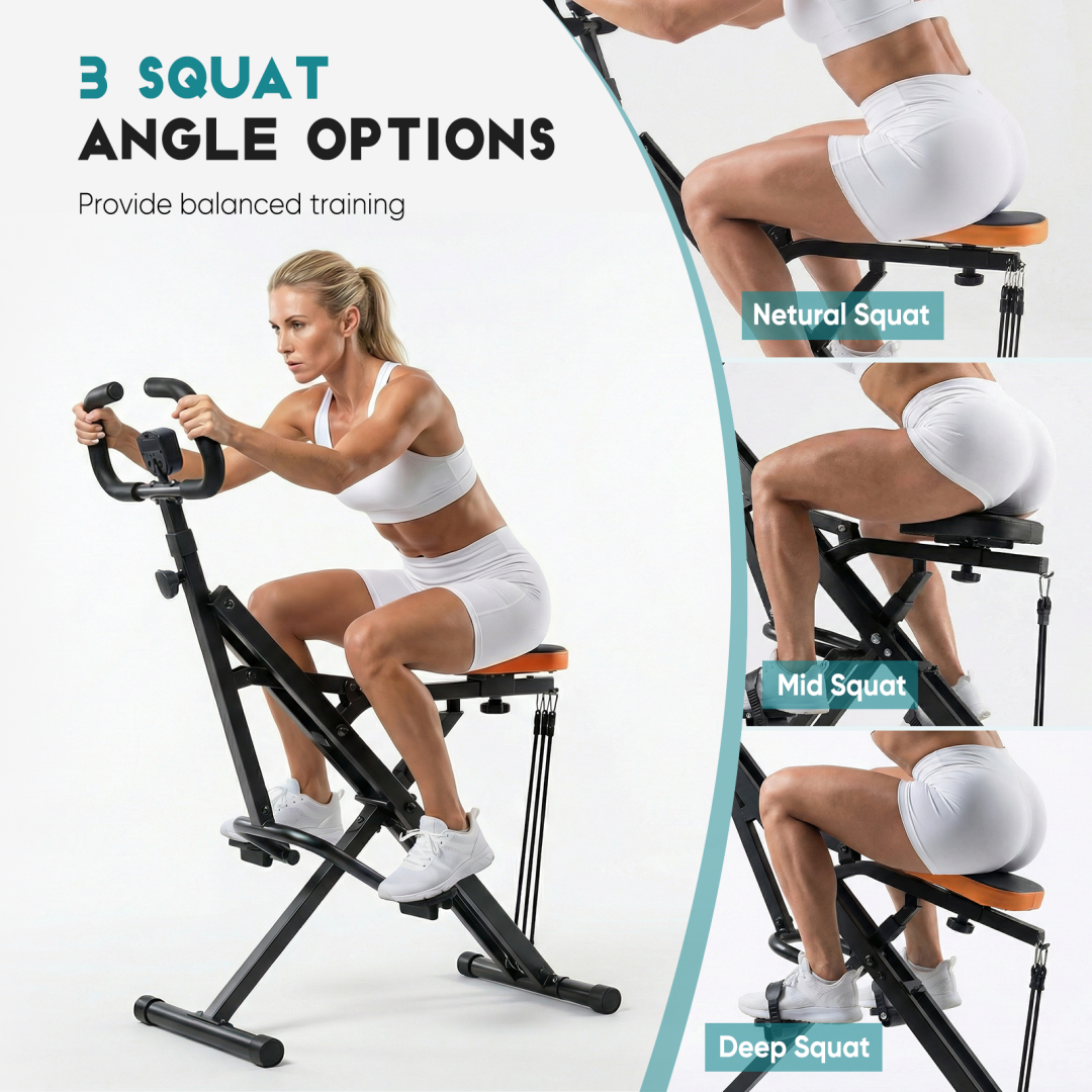 Compact Squat & Row Training Machine