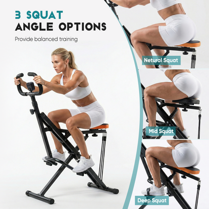 Compact Squat & Row Training Machine
