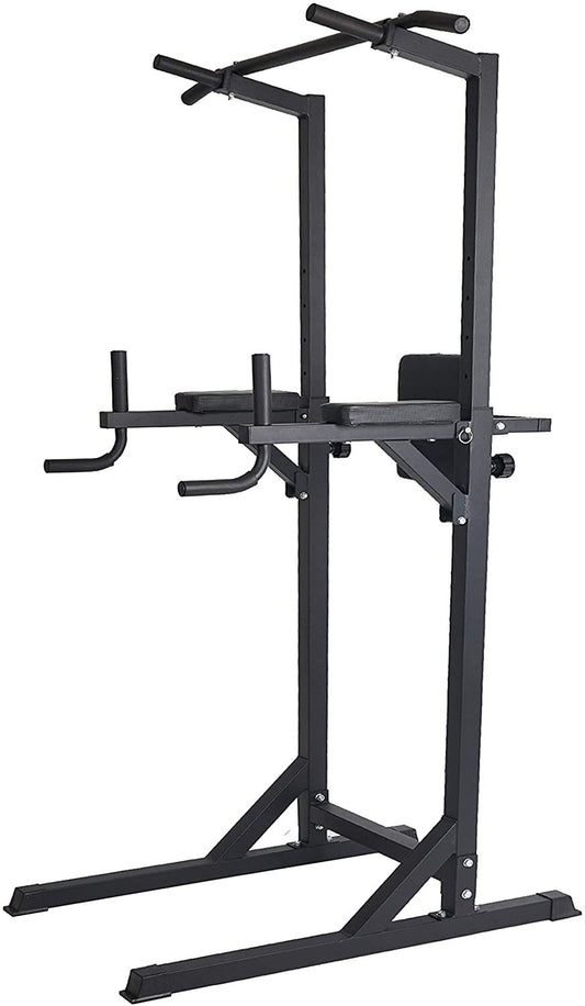Power Tower Pull Up Strength Training Dip Stand Workout Station – Sports & Outdoors for Home, Gym & Recovery