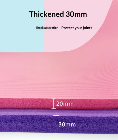 Extra-thick 20mm Widened And Lengthened Yoga Mat