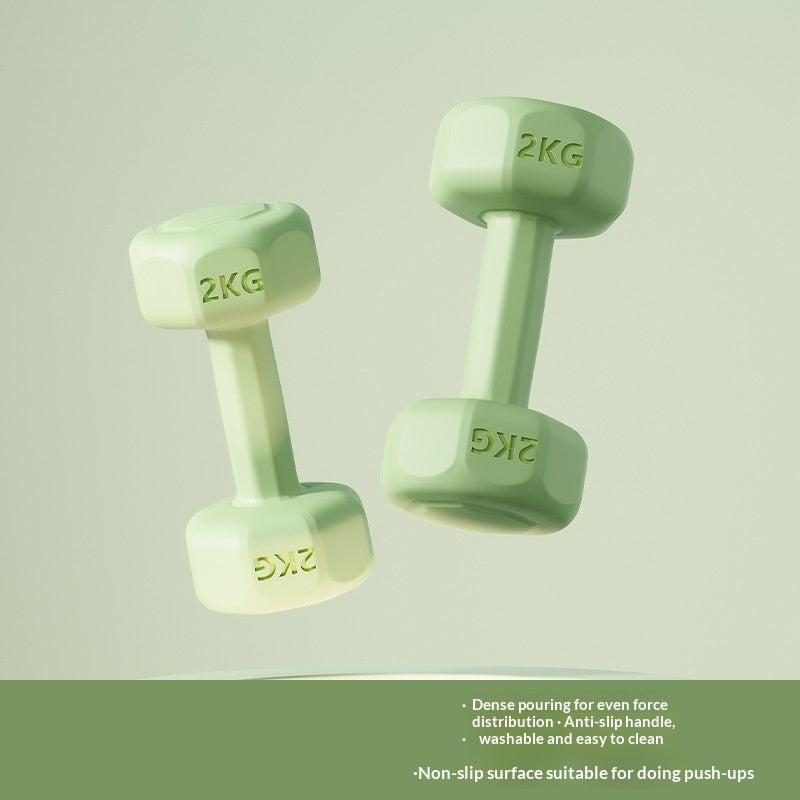 Rubber-coated Dumbbell Pair