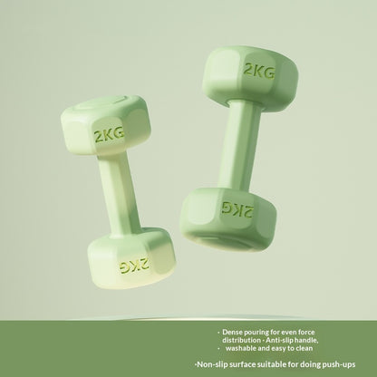 Rubber-coated Dumbbell Pair