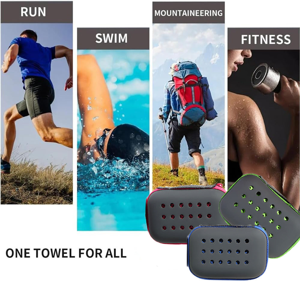 Cooling Sports Towel Quick-Dry, Sweat Absorbing, Ice Cold Fabric For Outdoor…