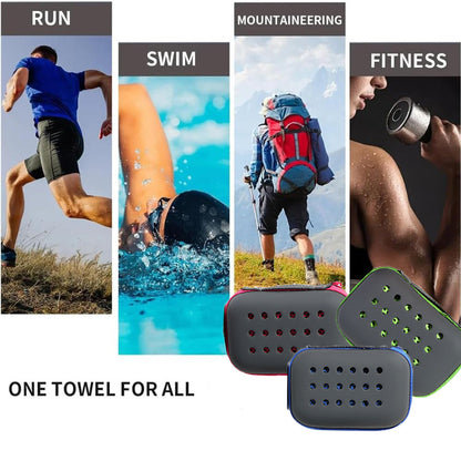Cooling Sports Towel Quick-Dry, Sweat Absorbing, Ice Cold Fabric For Outdoor…