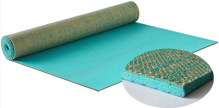 ECO-FRIENDLY YOGA MATS- MADE OF JUTE (Green)