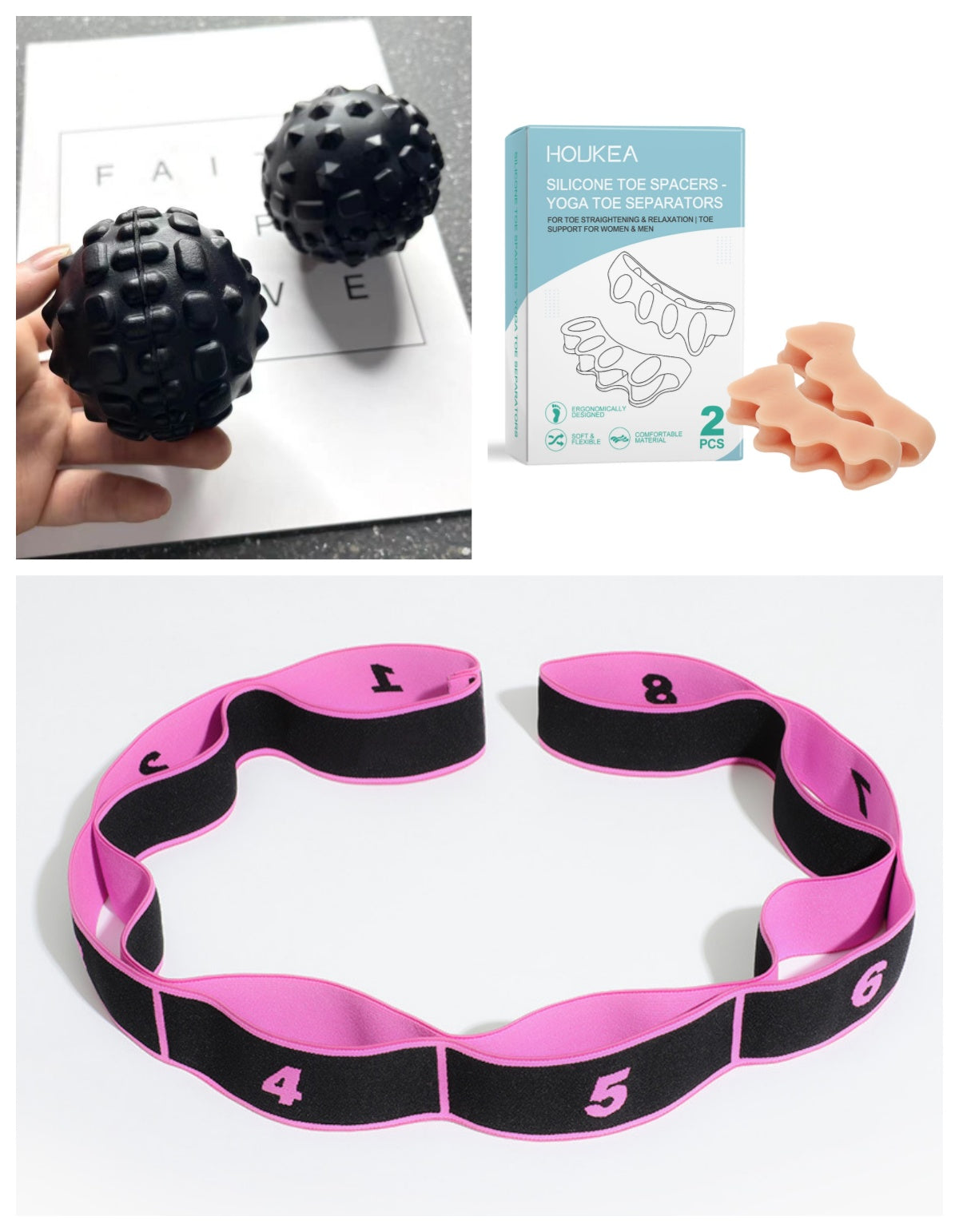 Yoga Multi Section Stretch Strap Set