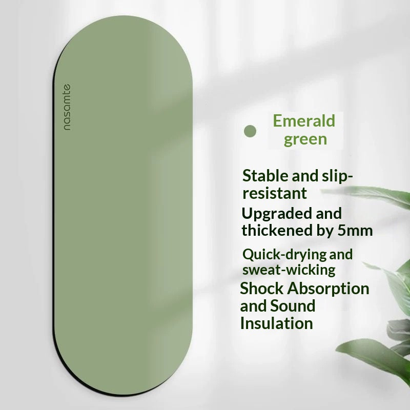 Non-Slip Yoga Mat with Sweat-Wicking Fabric