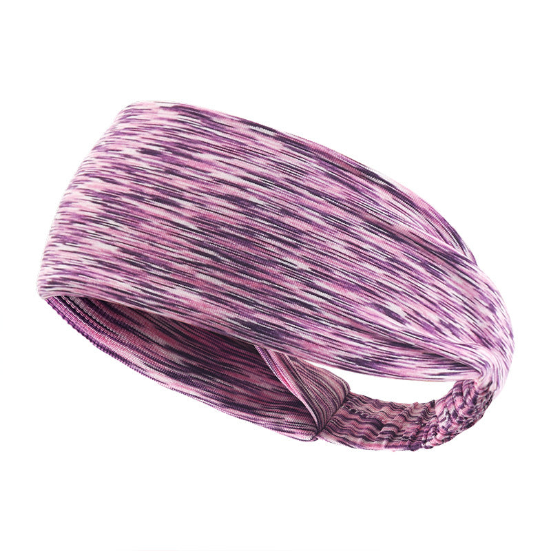 Wide Sweat-wicking Band For Sports Fitness, And Yoga
