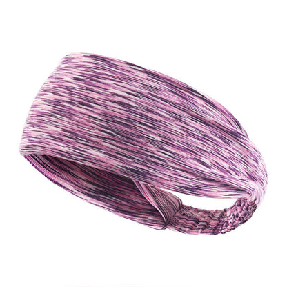 Wide Sweat-wicking Band For Sports Fitness, And Yoga